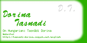 dorina tasnadi business card
